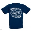 Dragstrip Kids Crew  T`Shirt - Little Speedway Racer Navy